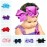 DDazzling Baby Large Hair Bow Headband Hair Accessories Photo Props (Red)
