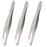 Luxxii (3 Pack) Flat Tweezers - Stainless Steel Flat Tweezers Hair Plucker for Hair and Eyebrows Personal Care (C_FLAT)