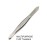 Luxxii (3 Pack) Flat Tweezers - Stainless Steel Flat Tweezers Hair Plucker for Hair and Eyebrows Personal Care (C_FLAT)