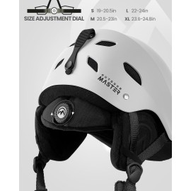 OutdoorMaster Kelvin Ski Helmet - Snowboard Helmet for Men, Women & Youth (White,S) OutdoorMaster Kelvin Ski Helmet - Snowboard Helmet for Men, Women & Youth (White,S)