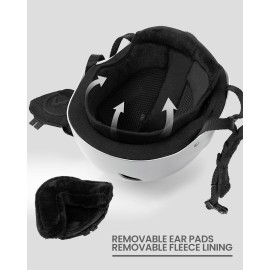 OutdoorMaster Kelvin Ski Helmet - Snowboard Helmet for Men, Women & Youth (White,S) OutdoorMaster Kelvin Ski Helmet - Snowboard Helmet for Men, Women & Youth (White,S)