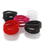 My Lello Large Thick Premium Elastic Ponytail Hair Bands - Seamless - Variety A 100pcs