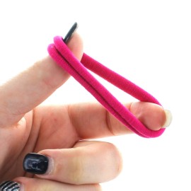 My Lello Large Thick Premium Elastic Ponytail Hair Bands - Seamless - Variety A 100pcs