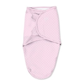 SwaddleMe Original Swaddle - Size Small, 0-3 Months, 2-Pack (Pink Polka Whale)