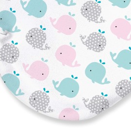 SwaddleMe Original Swaddle - Size Small, 0-3 Months, 2-Pack (Pink Polka Whale)