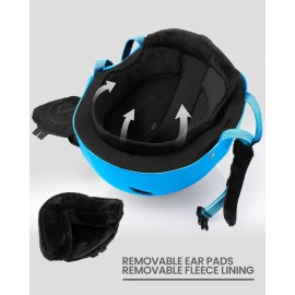 OutdoorMaster Kelvin Ski Helmet - Snowboard Helmet for Men, Women & Youth (Blue,L) OutdoorMaster Kelvin Ski Helmet - Snowboard Helmet for Men, Women & Youth (Blue,L)