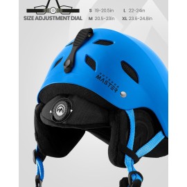 OutdoorMaster Kelvin Ski Helmet - Snowboard Helmet for Men, Women & Youth (Blue,M) OutdoorMaster Kelvin Ski Helmet - Snowboard Helmet for Men, Women & Youth (Blue,M)