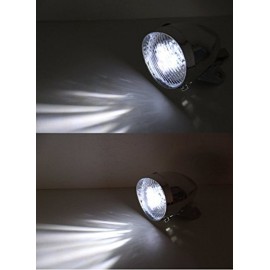 BlueSunshine Vintage Retro Bicycle Bike Front Light Lamp 3 LED Headlight with Bracket (Silver)