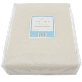 Tranquility Microfiber Massage Table Flat Sheets by Body Linen - Lightweight, Long-Lasting Microfiber Flat Sheets for Massage Table and Spa. Wrinkle Free, Stain-Resistant, Soft and No Pilling-Natural