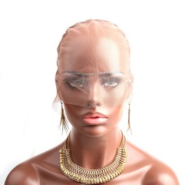 Bella Hair Full Lace Wig Cap with Adjustable Straps for Making Wigs, Medium Brown Swiss Lace with Stretch Panel at Crown (Small Size Cap) Bella Hair Full Lace Wig Cap with Adjustable Straps for Making Wigs, Medium Brown Swiss Lace with Stretch Panel at Crown (Small Size Cap)