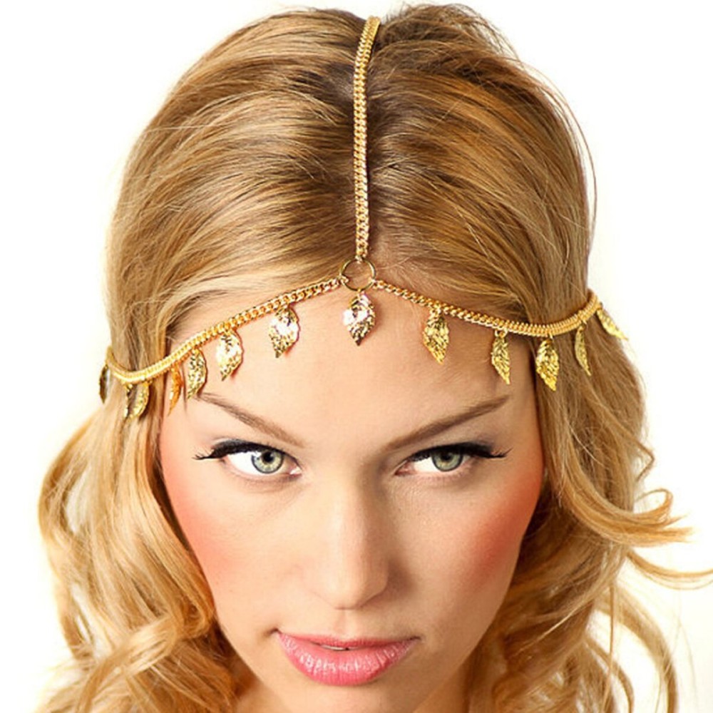 Jovono Boho Hair Chain Gold Leaf Head Chain Headpiece Tassel Greek Costume Hair Accessories for Women and Girls Jovono Boho Hair Chain Gold Leaf Head Chain Headpiece Tassel Greek Costume Hair Accessories for Women and Girls