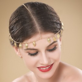 Jovono Boho Hair Chain Gold Leaf Head Chain Headpiece Tassel Greek Costume Hair Accessories for Women and Girls Jovono Boho Hair Chain Gold Leaf Head Chain Headpiece Tassel Greek Costume Hair Accessories for Women and Girls