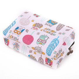 Cute Travel Makeup Pouch Cartoon Printed Toiletry Cosmetic Bag for Girls, Women (Lemon)