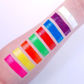 UV Glow - Neon UV Paint Stick/Face & Body Crayon - Genuine and original UV Glow product - glows brightly under Blacklights! (Set of 8)