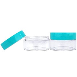 Beauticom 20 gram/20ml Empty Clear Small Round Travel Container Jar Pots with Lids for Make Up Powder, Eyeshadow Pigments, Lotion, Creams, Lip Balm, Lip Gloss, Samples (12 Pieces, Teal) Beauticom 20 gram/20ml Empty Clear Small Round Travel Container Jar Pots with Lids for Make Up Powder, Eyeshadow Pigments, Lotion, Creams, Lip Balm, Lip Gloss, Samples (12 Pieces, Teal)