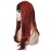 Aimole Long Braided Wigs Crochet Hair Fully Hand Tied Twist Braided With Headband Half Wig(137-Red)