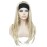 Aimole Long Braided Wigs Crochet Hair Fully Hand Tied Twist Braided With Headband Half Wig(613-Pale Blonde)