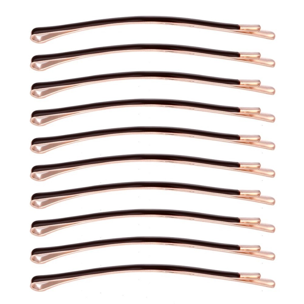 Yishenyishi Pack of 10 Curved Jumbo Bobby Pins,Hair Clips (Brown-10pcs) Yishenyishi Pack of 10 Curved Jumbo Bobby Pins,Hair Clips (Brown-10pcs)