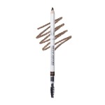 True + Luscious Brow Definer Pencil - Pomade & Powder Combo With Organic Castor Oil - Fills, Shapes Eyebrows - Waterproof - Brunette