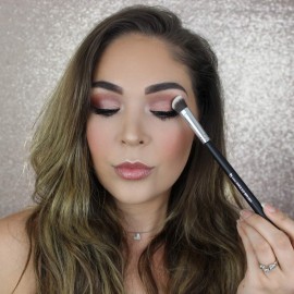 Mini Kabuki Makeup Brush Set - Beauty Junkees 5pc Professional Eyeshadow Make Up Brushes; Blending, Concealer, Contour Highlighter, Smudging Eye Shadow Cosmetics Affordable Cruelty Free