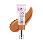 IT Cosmetics CC+ Cream Illumination (Rich) - Full-Coverage Foundation With SPF 50, Color Corrector & Anti-Aging Serum, With Niacinamide & Hyaluronic Acid, Radiant Finish, 1.08 fl oz