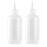 6-Ounce Applicator Bottles for Hair Color, Squeeze Bottle with Measuring Scale, Scalp Oil Perm Treatment, Translucent (Pack of 2)