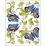 Urban Elementz Tattoo Elementz Decal Butterfly Bliss (Printed On Clear)