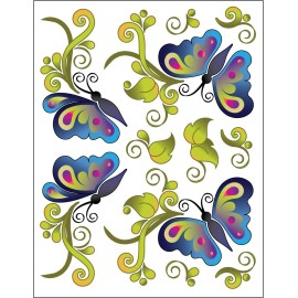 Urban Elementz Tattoo Elementz Decal Butterfly Bliss (Printed On Clear)