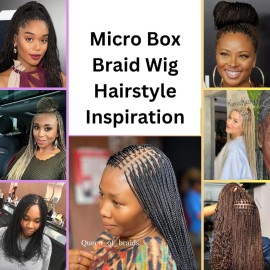 WOW BRAIDS Braided Wigs, Micro Million Braid Wig - Color 1 - 18 Inches. Synthetic Hand Braided Wigs for Black Women. WOW BRAIDS Braided Wigs, Micro Million Braid Wig - Color 1 - 18 Inches. Synthetic Hand Braided Wigs for Black Women.