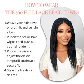 WOW BRAIDS Braided Wigs, Micro Million Braid Wig - Color 1 - 18 Inches. Synthetic Hand Braided Wigs for Black Women. WOW BRAIDS Braided Wigs, Micro Million Braid Wig - Color 1 - 18 Inches. Synthetic Hand Braided Wigs for Black Women.