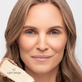 True + Luscious Sheer Halo Complexion Powder in Light Beige - Talc-Free Setting & Foundation Powder - Oil Control Mineral Pressed Powder with Kaolin Clay - Clean, Vegan & Cruelty-Free - 0.32 oz