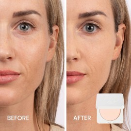 True + Luscious Sheer Halo Complexion Powder in Light Beige - Talc-Free Setting & Foundation Powder - Oil Control Mineral Pressed Powder with Kaolin Clay - Clean, Vegan & Cruelty-Free - 0.32 oz