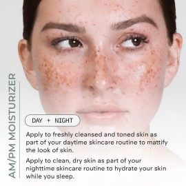 COSMEDIX Shineless Oil-Free Face Moisturizer for Women & Men - Hydrating Face Cream with Vitamin B3 for Oily & Blemish-Prone Skin - Daily Facial Skin Care for Firmer, Smoother & Radiant Glow