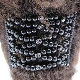 Beaded Wide Tooth Metal Stretch Clip for Naturally Curly, Thick & Wavy Coily & Kinky Hair - Protective Low Manipulation Styles that Prevent Breakage (Casual Black) Beaded Wide Tooth Metal Stretch Clip for Naturally Curly, Thick & Wavy Coily & Kinky Hair - Protective Low Manipulation Styles that Prevent Breakage (Casual Black)