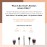 13 Bamboo Makeup Eye Brow Brushes Professional Set - Vegan & Cruelty Free - Eye shadow, Eyebrow, Eyeliner, Blending, Foundation, Blending, Blush, Powder Kabuki Brushes.