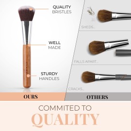 13 Bamboo Makeup Eye Brow Brushes Professional Set - Vegan & Cruelty Free - Eye shadow, Eyebrow, Eyeliner, Blending, Foundation, Blending, Blush, Powder Kabuki Brushes. 13 Bamboo Makeup Eye Brow Brushes Professional Set - Vegan & Cruelty Free - Eye shadow, Eyebrow, Eyeliner, Blending, Foundation, Blending, Blush, Powder Kabuki Brushes.