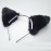 Sheicon Cat Ears Furry Neko Ears Headband Hair Clip Hairband Headwear Anime Cosplay For Halloween Cosplay Party Color All black