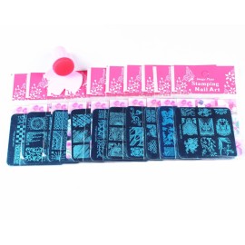 BeautyLeader 10 Pcs Nail Stamping Plates + 1 Stamper + 1 Scraper Lace Flower Animal Pattern Nail Art Stamp Stamping Template Image Plate Nail Art Stamper Scraper Nails Tool (A01-010) BeautyLeader 10 Pcs Nail Stamping Plates + 1 Stamper + 1 Scraper Lace Flower Animal Pattern Nail Art Stamp Stamping Template Image Plate Nail Art Stamper Scraper Nails Tool (A01-010)