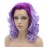Lushy Hair Lace Front Synthetic Wig Medium Length 16inch Purple Root Light Purple Ombre Heavy Density Realistic Wig
