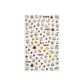 Allydrew 4 Sheets Nail Stickers Nail Art Set - Bears & Pandas Nail Stickers (4 Sheets)