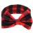 ZOONAI Baby Girls Toddler Bowknot Headband Infant Rabbit Ear Hair Band Headdress (Red Plaid)