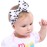 ZOONAI Baby Girls Toddler Bowknot Headband Infant Rabbit Ear Hair Band Headdress (Red Plaid)