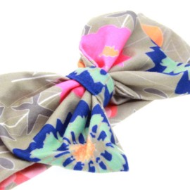 ZOONAI Baby Girls Toddler Bowknot Headband Infant Rabbit Ear Hair Band Headdress (Red Plaid)