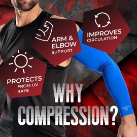 Bucwild Sports Baseball Arm Sleeve Youth & Adult 1 Pair | Football Basketball Cycling Tennis