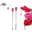 Nail Mix Spoon Stick Tool, 2 pcs Nail Art Stirring Rod Nail Spatula Picker Spoon Acrylic Gel Powder Mix Stick Stirring Rod Manicure Tool Set Nail Mix Spoon Stick Set Mixing Manicure Accessories (Red)