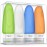 Dot&Dot Leak Proof Travel Bottles - TSA Approved 3oz Silicone Toiletries Travel Shampoo & Conditioner Containers with Labels