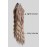 20 Inches Wavy Invisible Wire Hair Extensions with Adjustable Transparent Headband Brown Blonde Ombre Clip in Hairpiece for Women