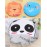 Fast and Good Cute Cartoon Waterproof Elastic Shower Cap Bath Cap for Women and Girls and Kids,Pack of 3 Pcs(Panda+Elephant+Lion)