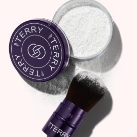 By Terry Tool-Expert Kabuki Makeup Brush, On The Go Touch-Up Face Brush For Powders