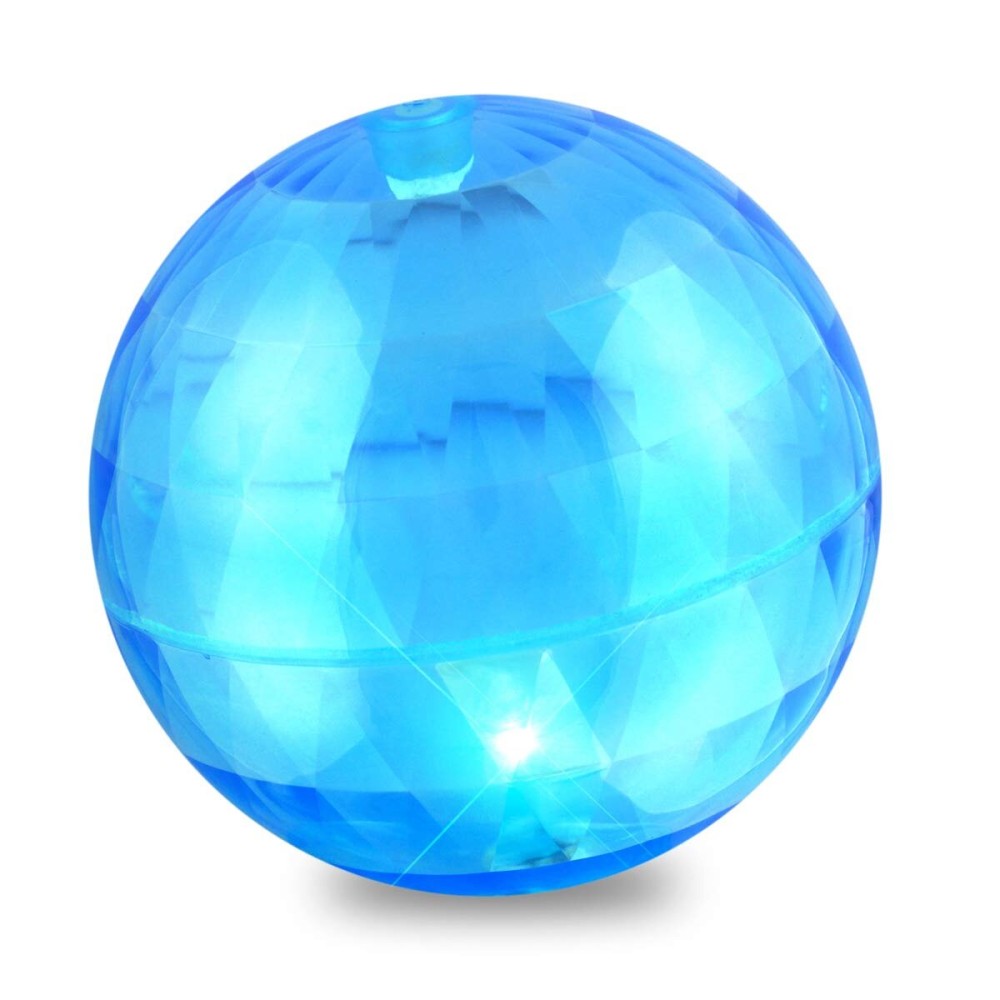 4 Big Blue Bounce Ball with Flashing LEDs